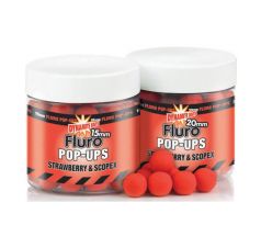 Dynamite Baits Pop-up Fluro - STRAWBERRY & SCOPEX - VÝPRODEJ