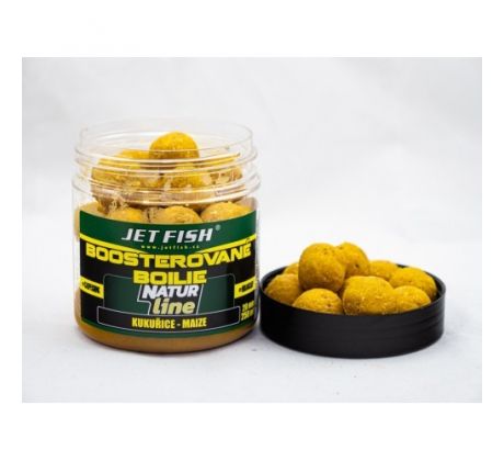 Jet Fish Boilie Boosterované 20mm 250ml Natur Line - Kukuřice