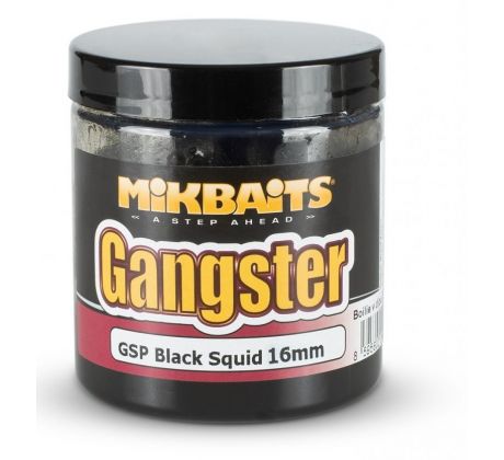 Mikbaits Gangster boilie v dipu 250ml - GSP Black Squid