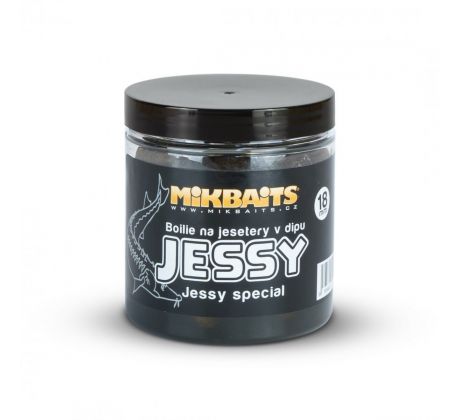 Mikbaits Jessy boilie na jesetery v dipu 250ml - Jessy special 18mm