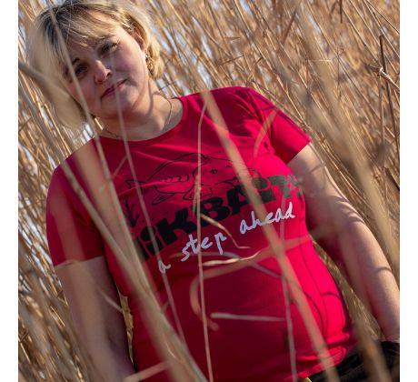 Mikbaits Dámské tričko červené Ladies team