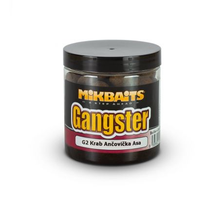 Mikbaits Boilies Gangster G2 v Dipu 250ml - Ančovička & Krab & Asafoetida