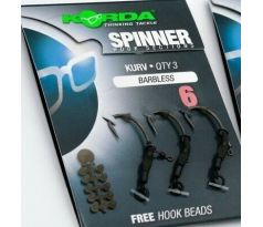 Korda hotové návazce Spinner Rigs Kurv Barbless - bez protihrotu