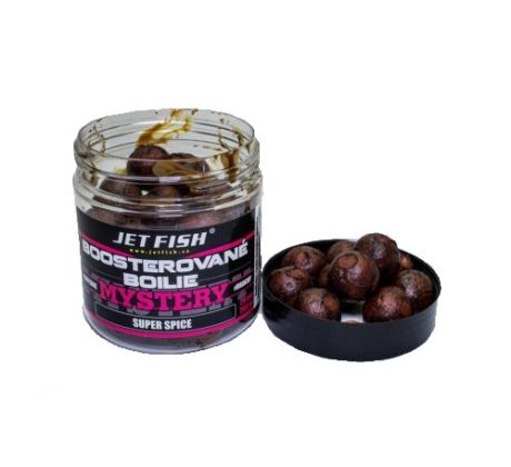 Jet Fish Mystery - Boosterované boilie 250ml 20mm - Jahoda & Moruše