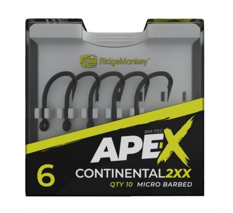 RidgeMonkey Háček Ape-X Continental 2XX Barbed