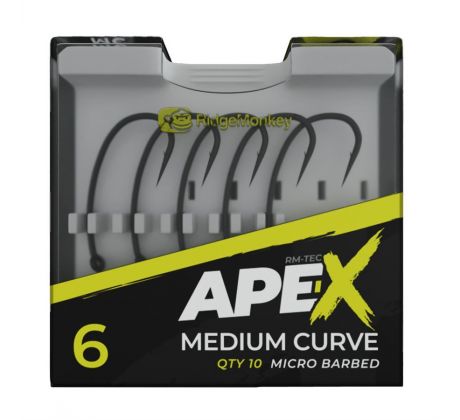 RidgeMonkey Háček Ape-X Medium Curve Barbed