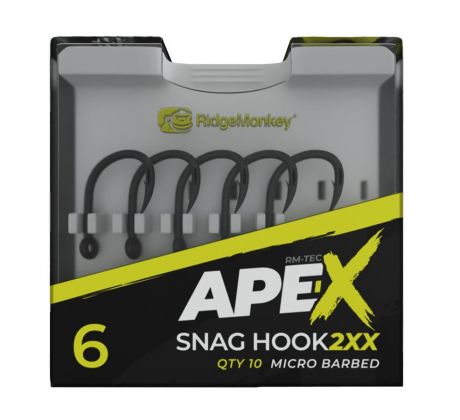 RidgeMonkey Háček Ape-X Snag Hook 2XX Barbed
