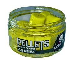 LK Baits Pelety v dipu Ananas 17mm, 60g