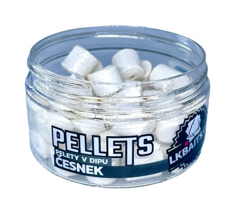 LK Baits Pelety v dipu Česnek 12mm, 60g