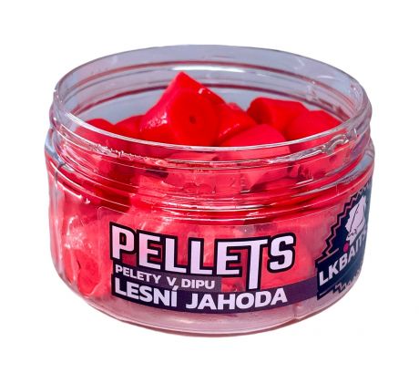 LK Baits Pelety v dipu Lesní Jahoda 12mm, 60g