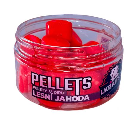 LK Baits Pelety v dipu Lesní Jahoda 17mm, 60g