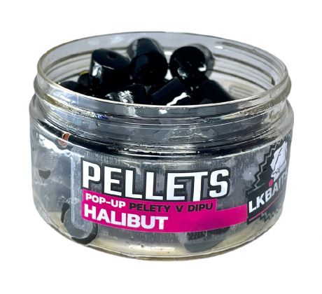 LK Baits POP-UP Pelety v dipu Halibut 12mm, 40g