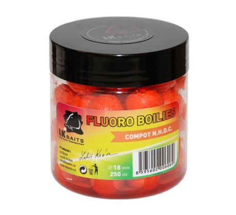 LK Baits Fluoro Boilies 250ml - Compot NHDC