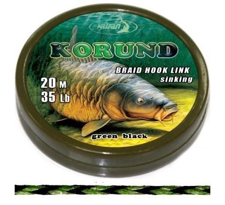 Katran Měkká návazcová šňůrka Braided hook links KORUND 20m