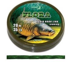 Katran Měkká návazcová šňůrka Braided hook links FLORA 25lb 20m