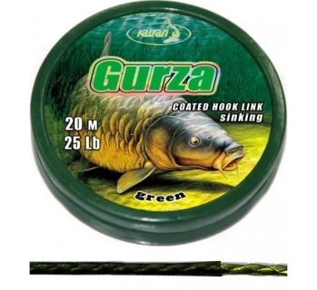 Katran Ztužená návazcová šňůrka Coated braided hook links GURZA 20m