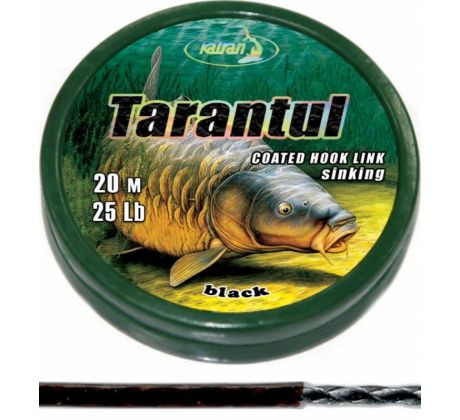 Katran Ztužená návazcová šňůrka Coated braided hook links TARANTUL 20m