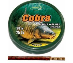 Katran Ztužená návazcová šňůrka Coated braided hook links COBRA 20m