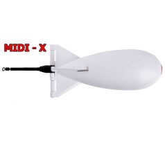 Spomb raketa na krmení Midi X Spomb White / Bílá