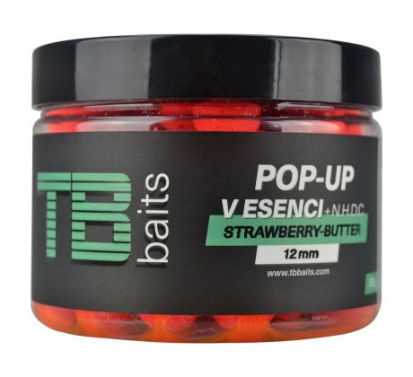 TB Baits Plovoucí Boilie Pop-Up Strawberry Butter + NHDC 65 g