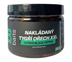 TB Baits Nakládaný Tygří Ořech XXL 150 ml - Citrus - Black pepper