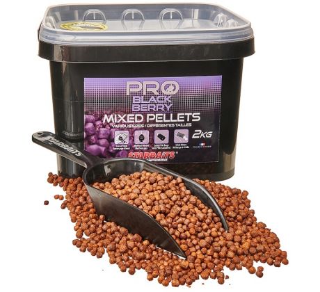 STARBAITS Pro Blackberry Pelety Mixed 2kg + lopatka