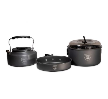 Giants fishing Sada nádobí s konvičkou 3 Piece Pan & Kettle Set