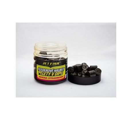 Jet Fish Feederové halibut pelety v dipu 120g