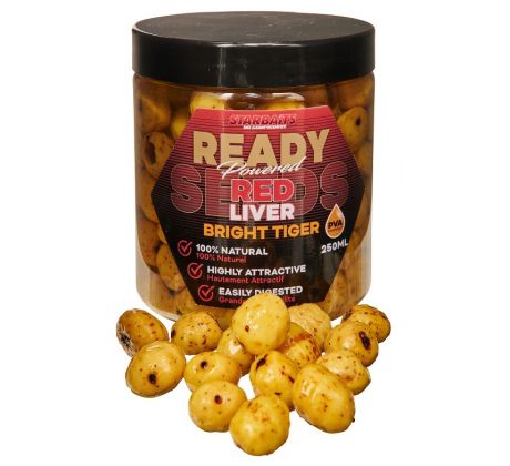 STARBAITS Ready Seeds Red Liver Bright Tiger (tygří ořech) 250ml