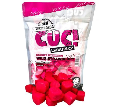 LK Baits CUC! Nugget Carp Wild Strawberry 1kg