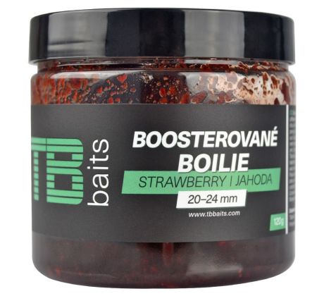 TB Baits Boosterované Boilie Strawberry 120 g 20-24 mm