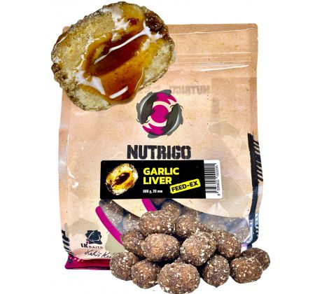 LK Baits Nutrigo FEED-EX Garlic Liver 800g, 20 mm