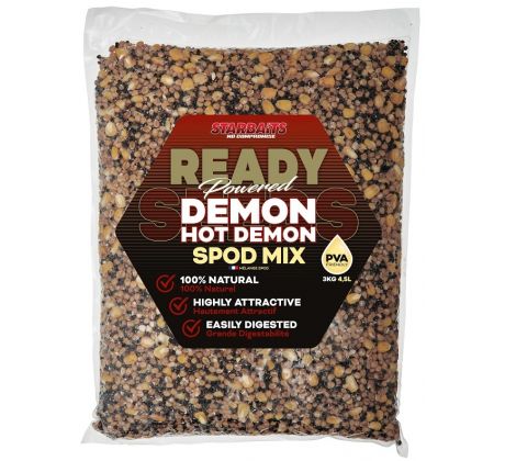 STARBAITS Ready Seeds Hot Demon Spod Mix (směs partiklu) 3kg