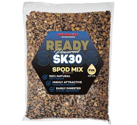 STARBAITS Ready Seeds SK30 Spod Mix (směs partiklu) 3kg