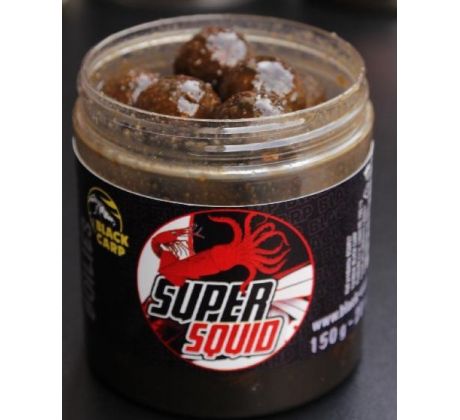 Black Carp Boilie dipované SUPER SQUID 20mm 150gr