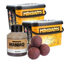 Mikbaits ManiaQ boilie 2x2,5kg - Slaneček + Booster 250ml Zdarma