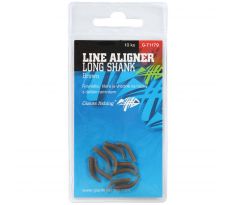 Giants fishing Rovnátka na háček Line Aligner Long Shank Large Brown (Hook 2-6) 10ks