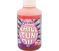 Bait-Tech Tekutý olej 500ml - KRILL & TUNA Oil - VÝPRODEJ !!!