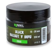 Nikl Black halibut pelety v dipu Crab 250 g