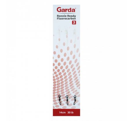 Garda návazce a montáže - Ready Ronnie Fluorocarbon 30lb 14cm 3ks