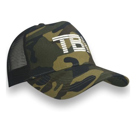 TB Baits Kšiltovka Camo Trucker Cap