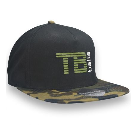 TB Baits Kšiltovka Black Camo Snapback