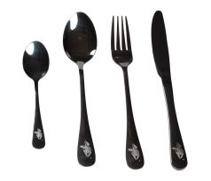 Giants fishing Sada příborů černý nerez Cutlery SS 410 ( 4pc - set )