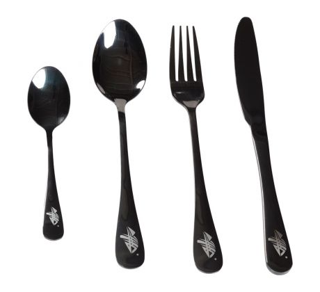 Giants fishing Sada příborů černý nerez Cutlery SS 410 ( 4pc - set )