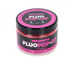 Mikbaits Plovoucí fluo boilie 150ml - Jahoda