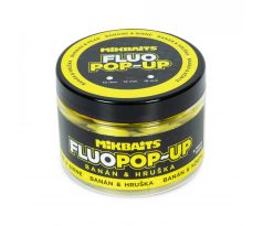 Mikbaits Plovoucí fluo boilie 150ml - Banán Hruška