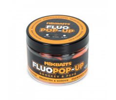 Mikbaits Plovoucí fluo boilie 150ml - Broskev Pepř