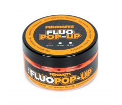 Mikbaits Mini Plovoucí fluo boilie 100ml - Půlnoční pomeranč 10mm