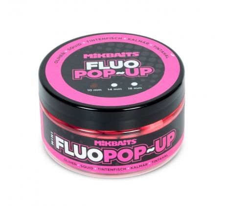 Mikbaits Mini Plovoucí fluo boilie 100ml - Oliheň 10mm