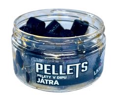 LK Baits Pelety v dipu Játra 12mm, 60g - VÝPRODEJ